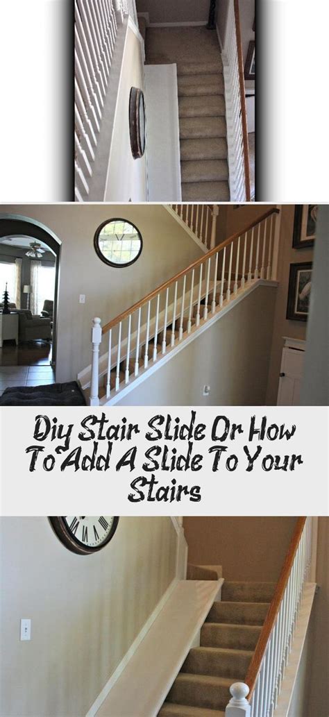 Diy Stair Slide Or How To Add A Slide To Your Stairs Decor Dıy Diy