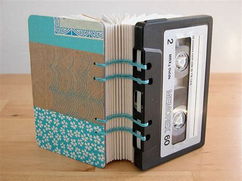 Cassette Tape Book Blue Collage Cassette Tapes Cassette Tape