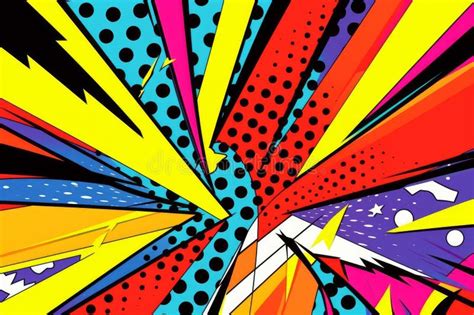 Vibrant And Playful Abstract Pop Art Background For Creative Projects