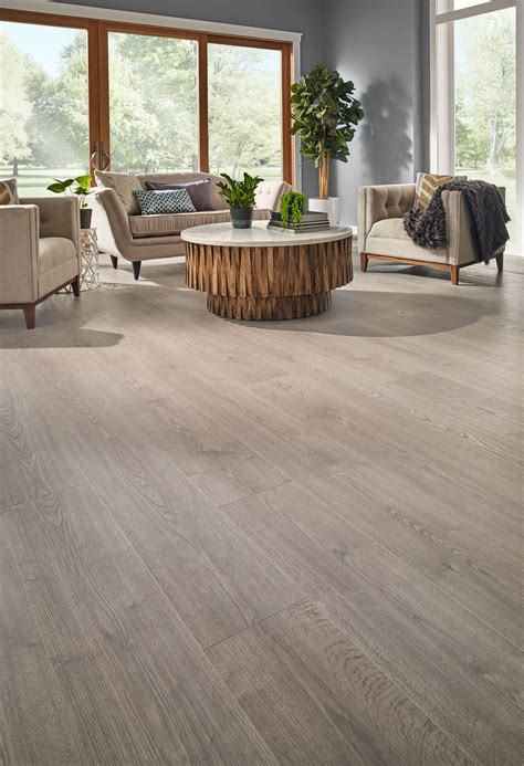 Highly Water Resistant Misty Morning Oak Is The Perfect Laminate Floor