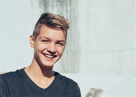 Laughing Teen Posing At Camera By Stocksy Contributor Vera Lair