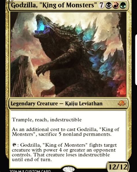 Loving Godzilla And Magic The Gathering As Much As I Do I Found These And Wish Soooooo Much