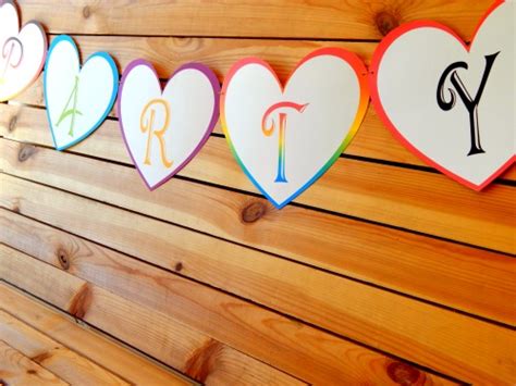 large triangle pennant banner letters