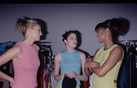 Niki Taylor Lonneke Engel And Tyra Banks Backstage Of Covergirl 1998