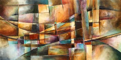 Endless Shift By Michael Lang Painting Cubism Art Abstract