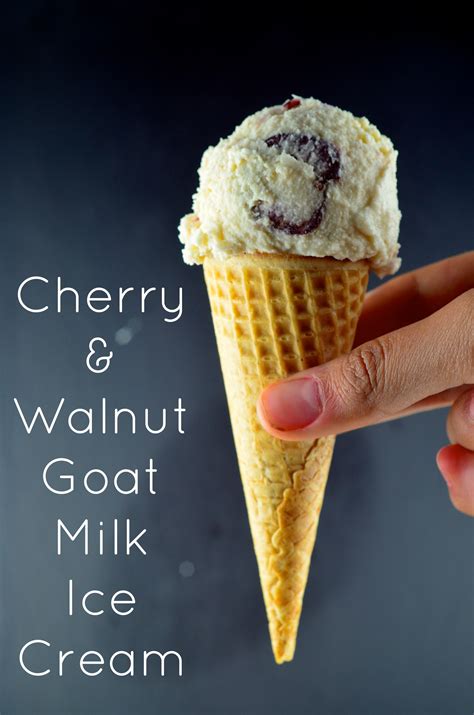 Cherry & Walnut Goat's Milk Ice cream