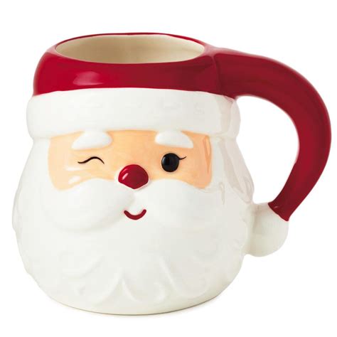 Nostalgic Santa Sculpted Mug 22 Oz Mugs And Teacups Hallmark Mugs