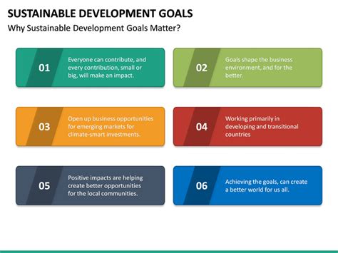 For more information about these goals, wikipedia has a nice explanation of the. Sustainable Development Goals PowerPoint Template ...