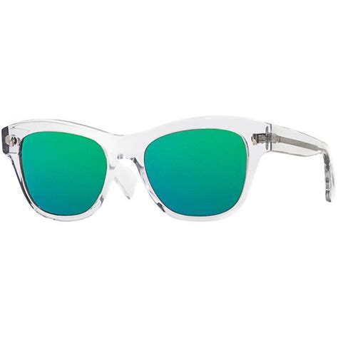 Oliver Peoples Womens Sofee Wayfarer Frame Green Green Mirrored