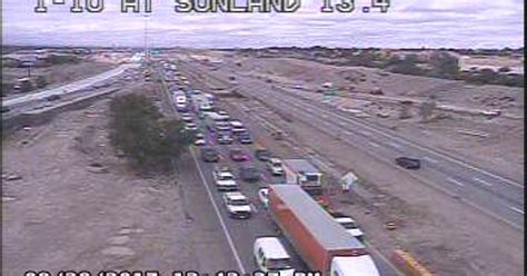 An accident Thursday snarled traffic on Interstate 10 in West El Paso.
