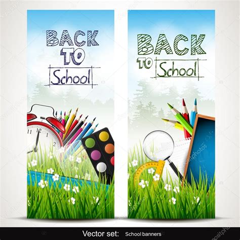 Back To School Vector Banners — Stock Vector © Kaktus2536 29745283
