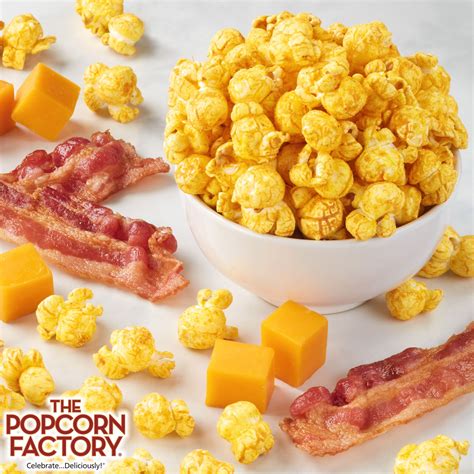 bacon cheddar popcorn from the popcorn factory the perfect blend of gourmet popcorn bacon