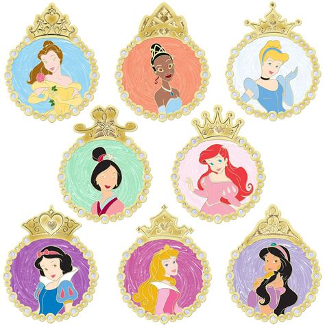 Pearl Medallion Disney Princess Pin Set Posted To Tiana In Flickr