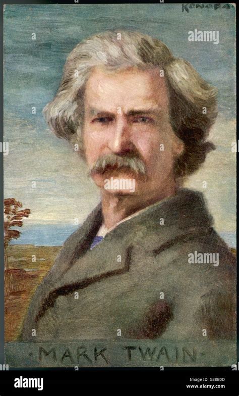 Mark Twain American Writer Born Samuel Langhorne Clemens Date 1835
