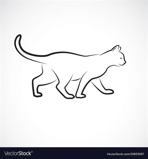 Maybe you would like to learn more about one of these? Cat walking on a white background pet animals cat Vector Image