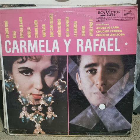 Disco Lp Carmela Y Rafael Carmela Rey Y Rafael Vazquez Mercadolibre