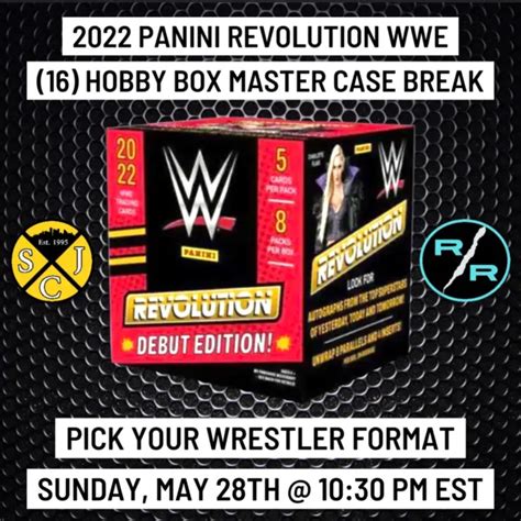 Austin Theory Panini Revolution Wwe X Hobby Box X Master Case
