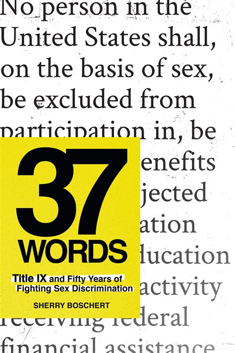 Read Epub 37 Words Title Ix And Fifty Years Of Fighting Sex Discrimination By Sherry Boschert