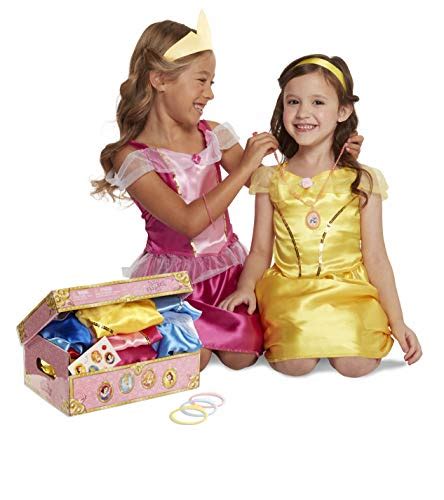 Disney Princess Dress Up Trunk Deluxe 21 Piece Officially Licensed