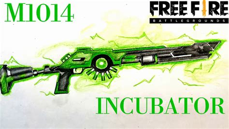 How To Draw M1014 Apocalyptic Green Incubator Garena Free Fire