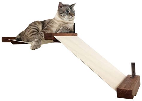 Cat wall mounted bridge & perch & steps modular tree set b. Wall Mounted Cat Perch - Cool Cat Tree Plans