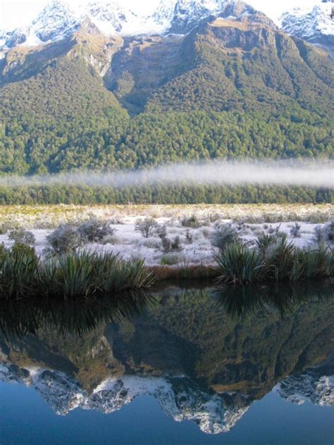 Mirror Lake At Milford Sound New Zealand Photorator
