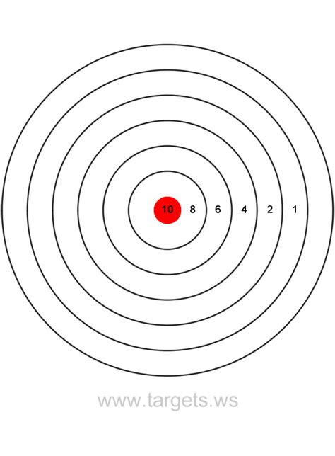 Printable Targets Print Your Own Bullseye Shooting Targets