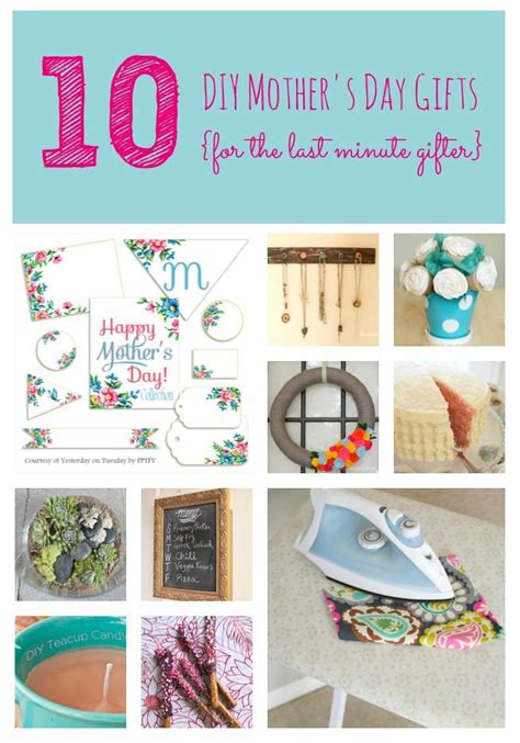 Diy christmas and mothers day gifts for mom are a wonderful way to show you care. 10 DIY Mother's Day gifts {for the last minute gifter ...
