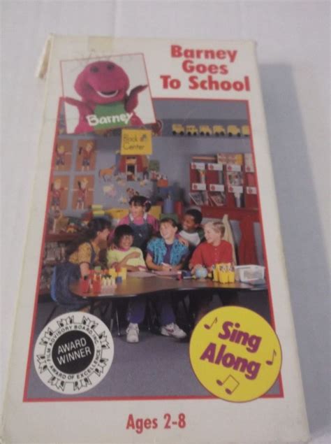 Barney Barney Goes To School Vhs Classic Favorite In A New Package