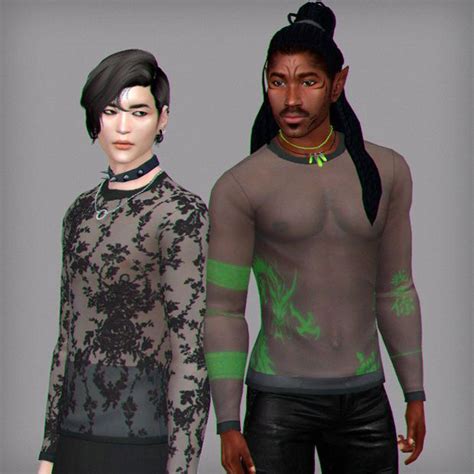 Late Night Male Top Wistful Castle Sims Sims 4 Sims 4 Male Clothes