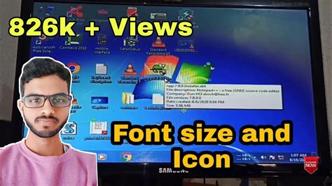 How To Change Font Size On Laptop And Pc Windows 7 Computer Icon Size