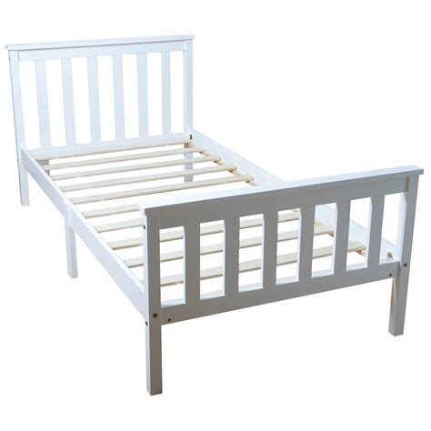 From simple, traditional spring to advanced alternatives like actigel and memory choose a natural mattress and know that you're doing your best to minimise your impact. Solid Wood Single Bed Frame In White - Home Treats UK