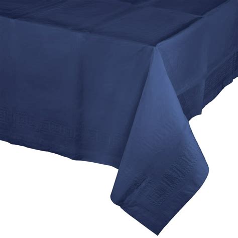 Navy Blue Paper Tablecloths 3 Count