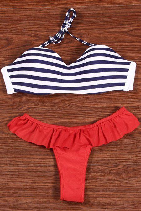 Petite Looloo Bikinis Bandeau Swimwear Swimming Swimsuit