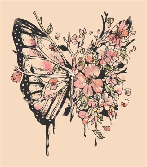 Get Pictures Of Tattoos With Flowers And Butterflies Coming Off Flower Pics