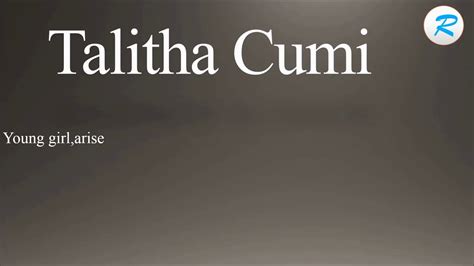 I have flashed my nokia on the new symbian anna with phoenix flashing software. How to pronounce Talitha cumi - YouTube