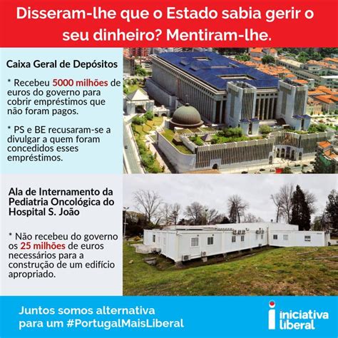 Juntos somos alternativa por um portugal mais liberal. Despesa dos contribuintes com a CGD | Iniciativa Liberal