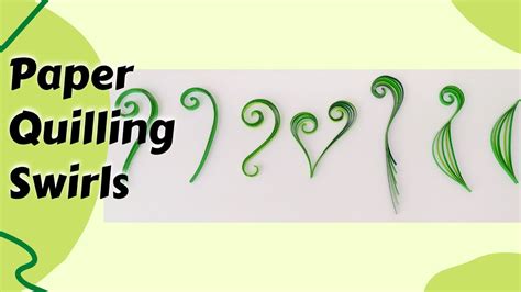 How To Make Paper Quilling Swirls Tutorial For Beginners Youtube