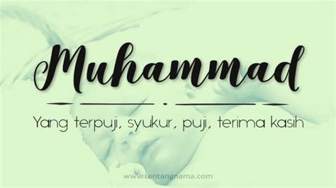 Arti Nama Muhammad Tentangnama