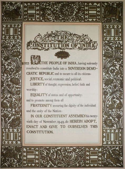 Preamble Of The Constitution Upscsuccess
