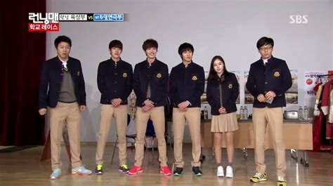 Official members of the program and guests play the game and do the quest to win the race. Running Man: Episode 49 (A Gentleman's High School Dignity)