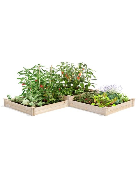 2 Tier Pine Raised Garden Bed 4 X 12 Gardeners Supply