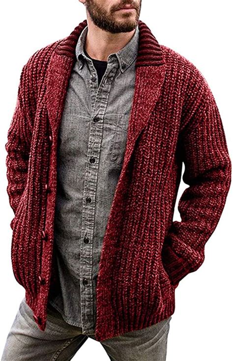 Thick Sweaters Cardigan Coat Men Jumpers Knit Warm Winter Autumn