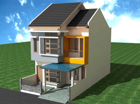 contoh gambar desain rumah minimalis  lantai
