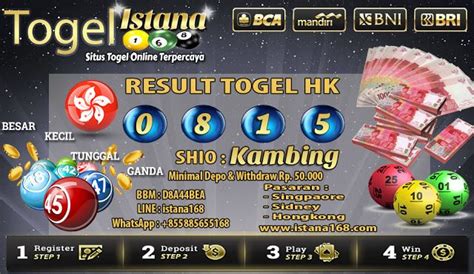 Result Togel Hongkong Malam Ini 0815 Sah!! As : 0 Kop : 8 Kepala : 1 Ekor : 5 Shio : Kambing
