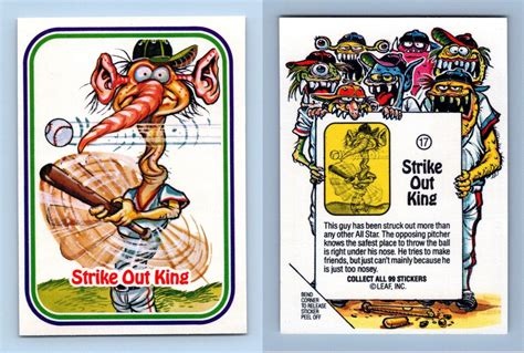 Check spelling or type a new query. Strike Out King #17 Awesome! All Stars Baseball 1988 Leaf Trading Card/Sticker