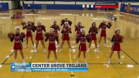Cheerleaders Of The Week Center Grove Youtube