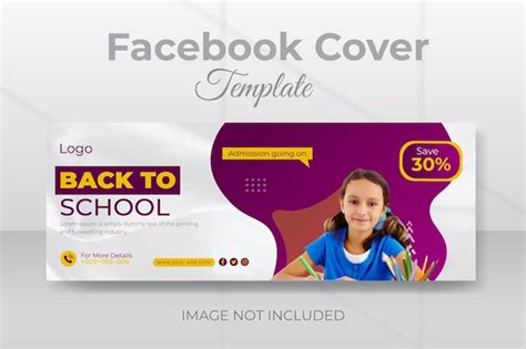 Premium Vector Back To School Facebook Cover Template