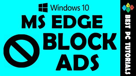 How To Blockdisable Ads In Microsoft Edge Windows 10 Youtube