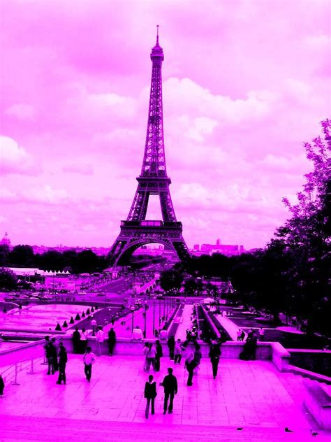 1080p Images Pink And Black Eiffel Tower Wallpaper For Iphone